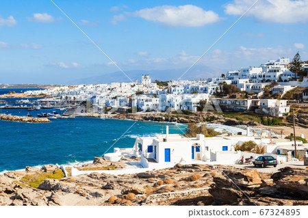 Paros island aerial view 67324895