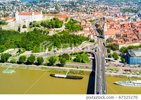 Bratislava aerial panoramic view Bratislava aerial panoramic view 67325270