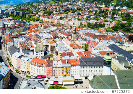 Innsbruck aerial view, Austria 67325273