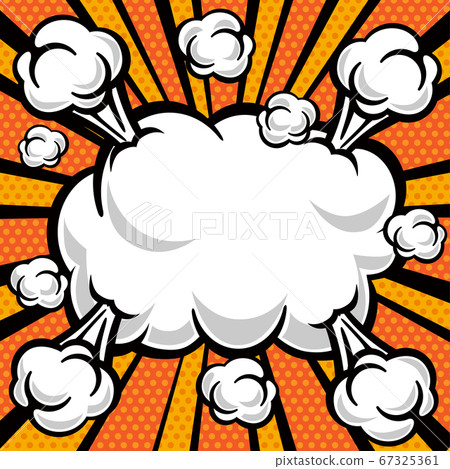 American comic style speech bubble material 67325361