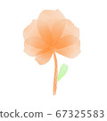 Watercolor pattern. Pink flower petal. watercolor drawing. 67325583
