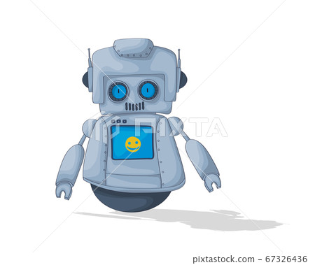 Cute Robot Cartoon