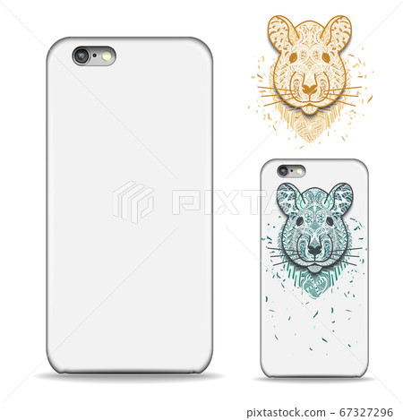 Realistic Phone case. Blank mockup for template. - Stock Illustration  [67327296] - PIXTA