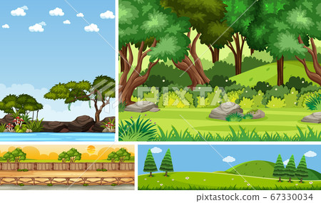 Set of different nature place scene in vertical Set of different nature place scene in vertical 67330034