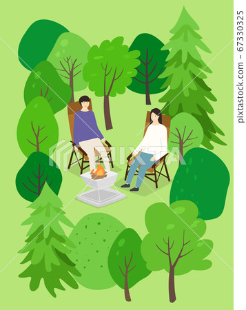 Camping illustration 67330325