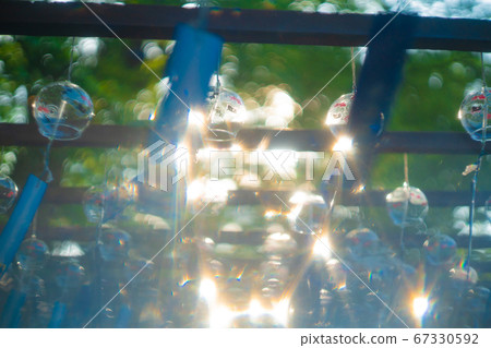 在大島縣三島郡島本鎮拍攝的Shizumoto神社的風鈴 67330592