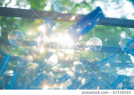 在大島縣三島郡島本鎮拍攝的Shizumoto神社的風鈴 67330593