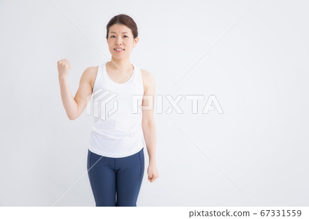 A woman wearing sportswear 67331559