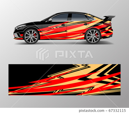 Abstract Sport racing car wrap decal and sticker Abstract Sport racing car wrap decal and sticker 67332115