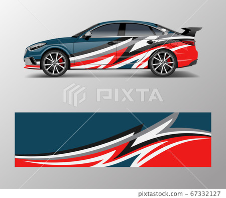 Sport car racing wrap design. vector design. Sport car racing wrap design. vector design. 67332127