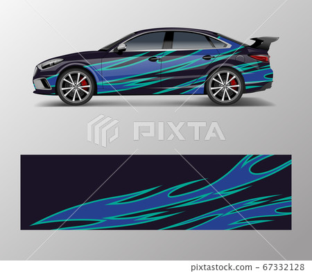 modern racing car wrap strip for racing sport car 67332128
