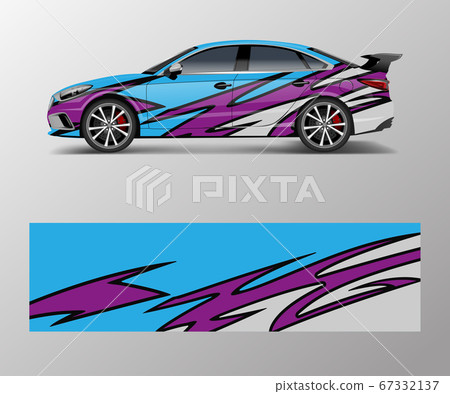 Sport car racing wrap design. vector design. Sport car racing wrap design. vector design. 67332137
