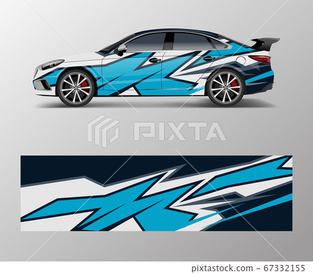 Abstract Sport racing car wrap decal and sticker Abstract Sport racing car wrap decal and sticker 67332155