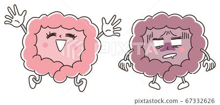 腸道健康特徵的插圖 67332626
