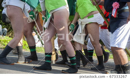 Men in loincloths at the Nada Festival of Autumn Festival in Japan 67333267
