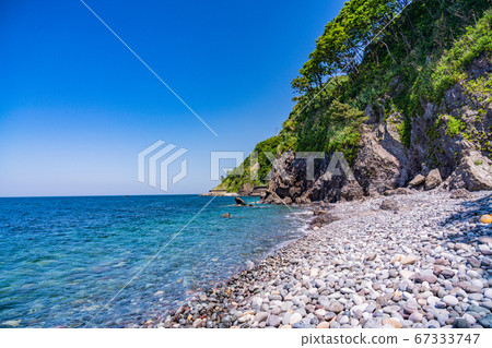 (Itoigawa City, Niigata Prefecture) Oirashi Coast, beautiful sea (Itoigawa City, Niigata Prefecture) Oirashi Coast, beautiful sea 67333747