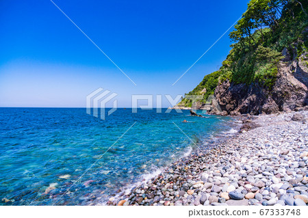 (Itoigawa City, Niigata Prefecture) Oirashi Coast, beautiful sea 67333748