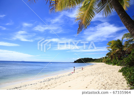 Fiji Mana Island beach. Fiji Mana Island beach. 67335964