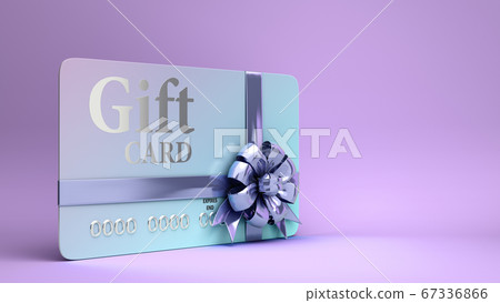 VIP gift card with bow 3d render on a color - Stock Illustration ...