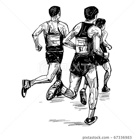 how to draw running legs clipart