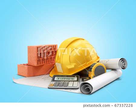 modern construction costing concept hard hat modern construction costing concept hard hat 67337228