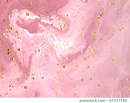 Liquid gold rose marble canvas abstract painting background with gold splatter and stripes texture. Vector Liquid gold rose marble canvas abstract painting background with gold splatter and stripes texture. Vector 67337748
