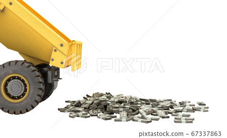 big profit concept packs of dollar bills fall out big profit concept packs of dollar bills fall out 67337863
