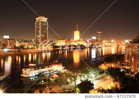 Cairo Nile night view 67337870