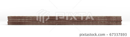 Four rectangle shape wafer biscuit 3d render on 67337893