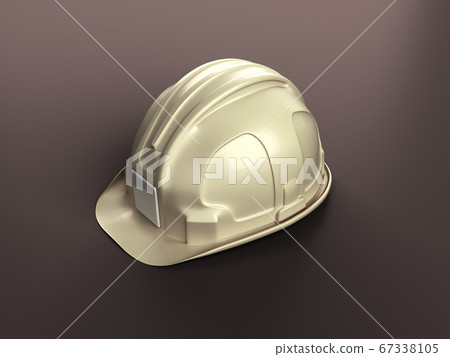 helmet on a dark background simple construction helmet on a dark background simple construction 67338105