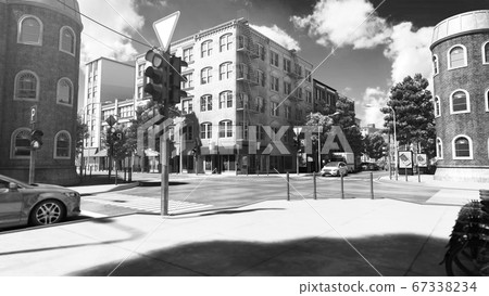crossroads in the city day exterior scene 3d crossroads in the city day exterior scene 3d 67338234