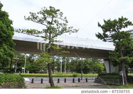 科羅納空無一人的海灘公園（夏季） 67338735