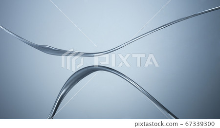 Silver liquid splash Silver liquid splash 67339300