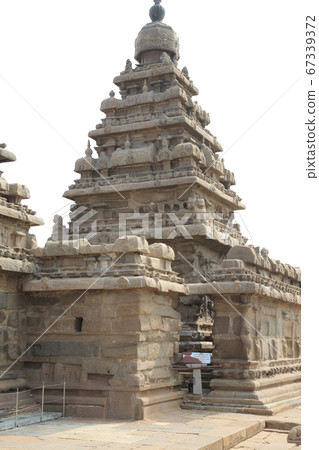 India World Heritage Mahabalipuram Coast Temple Shore Temple Parava Dynasty Vishnu Statue India World Heritage Mahabalipuram Coast Temple Shore Temple Parava Dynasty Vishnu Statue 67339372