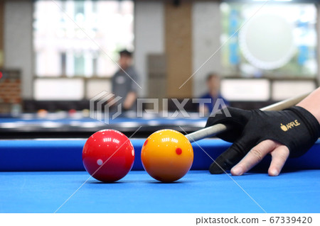 Indoor sports, billiard room, billiard balls 67339420
