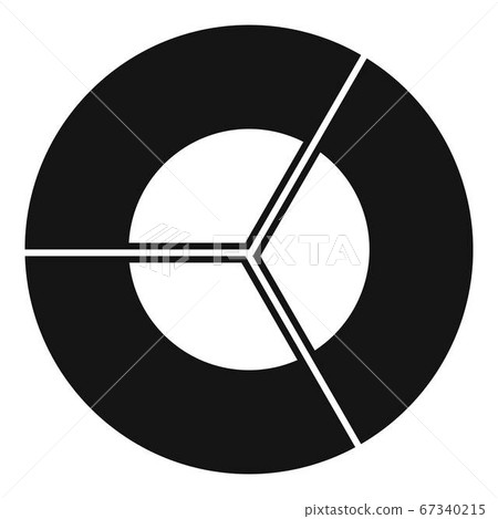 Circle diagram icon vector simple Circle diagram icon vector simple 67340215