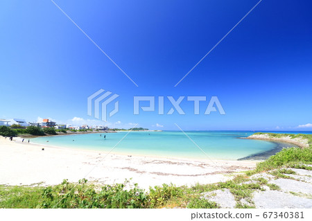 Okinawa Prefecture Itoman City Shiozaki Coast Kukai At high tide Okinawa Prefecture Itoman City Shiozaki Coast Kukai At high tide 67340381