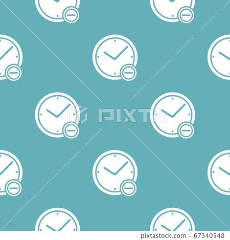 Time minus pattern seamless blue 67340548