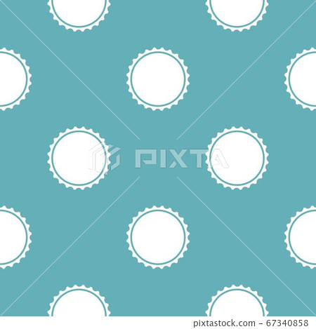 Beer cap pattern seamless blue 67340858