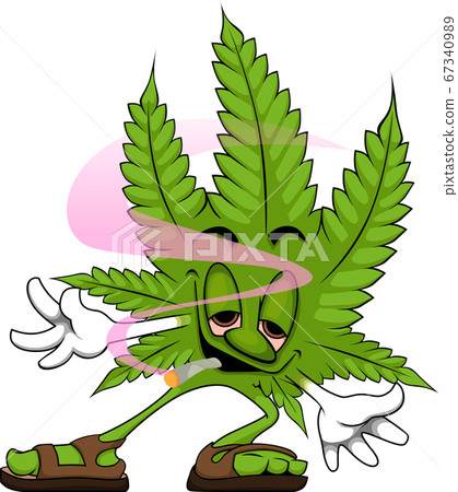 Weedman - Marijuana Cartoon Mascot 67340989