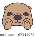 Cheeks Squeezed Sea Otter (single item) 67341079