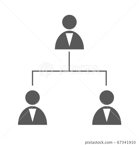 Business structure icon vector simple 67341910