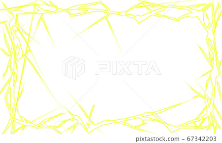 Rectangle frame of lightning yellow... - Stock Illustration [67342203] -  PIXTA