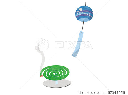 Wind chimes and mosquito coil Wind chimes and mosquito coil 67345656