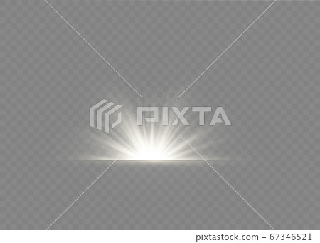 White sun rays. White sun rays. 67346521
