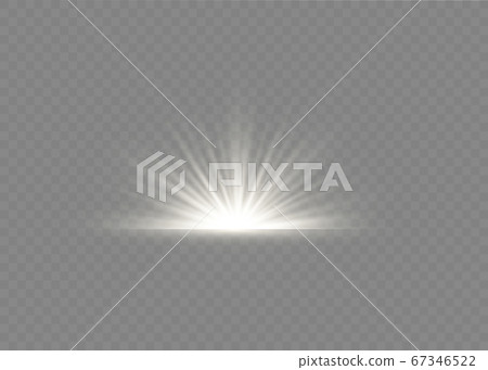 White sun rays. White sun rays. 67346522