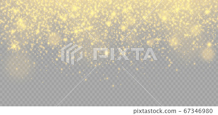 Yellow dust sparks. 67346980