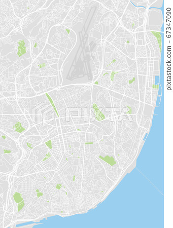 Lisbon colored vector map Lisbon colored vector map 67347090