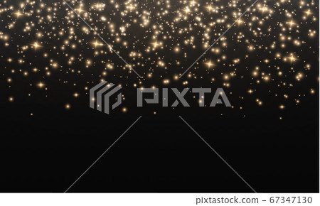 Yellow dust sparks. 67347130