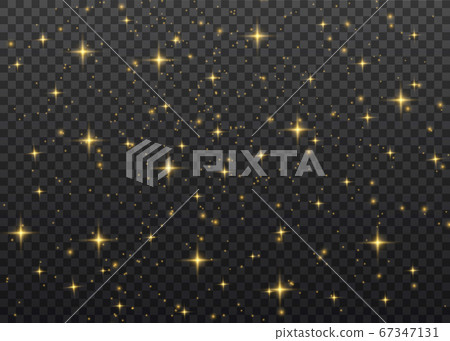 Yellow dust sparks. 67347131